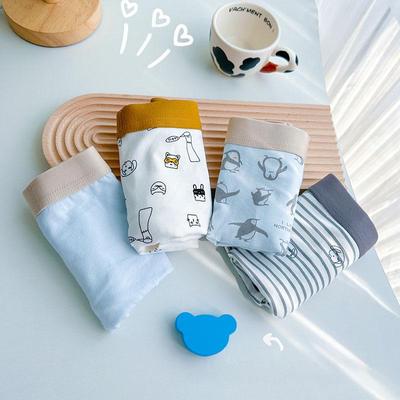 Sommer Baumwoll-Boxershorts für Kinder (Klasse A.) für Jungen im Alter von 9-12 Jahren - Kneiffreies Design.