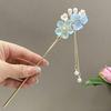 Elegant Chinese Flower Tassel Hairpin for Women - Versatile for Daily Use and Traditional Updos