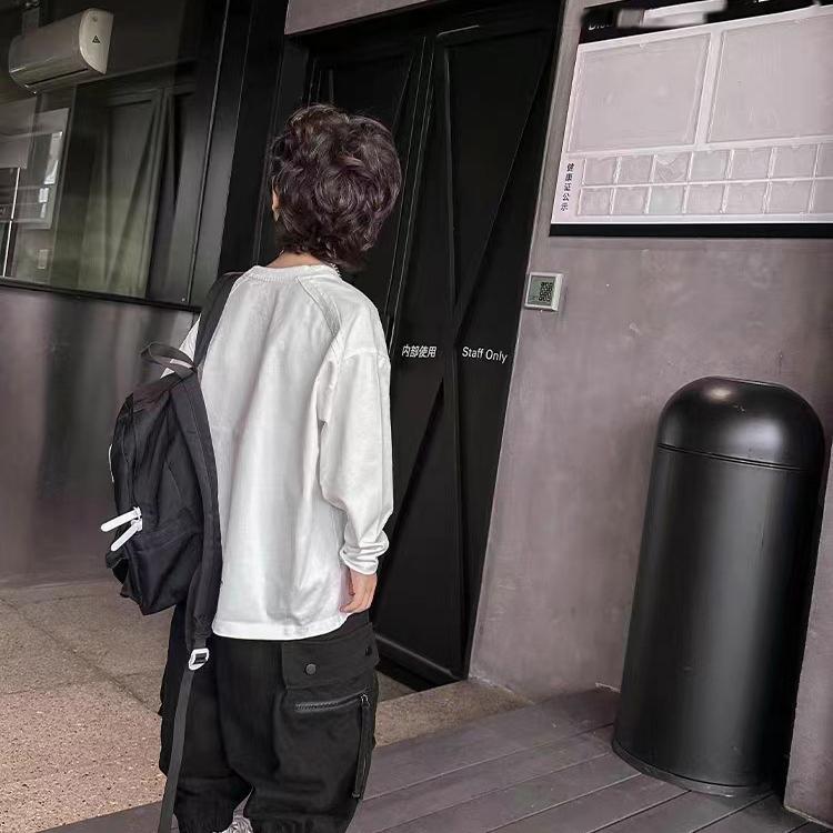 Bawełniane Spodnie Cargo dla Chłopców Wiosna Jesień Duże Dzieci Sportowe Długie Spodnie Nastolatki Streetwear Luźne Spodnie Dziecięca Moda Spodnie Joggers