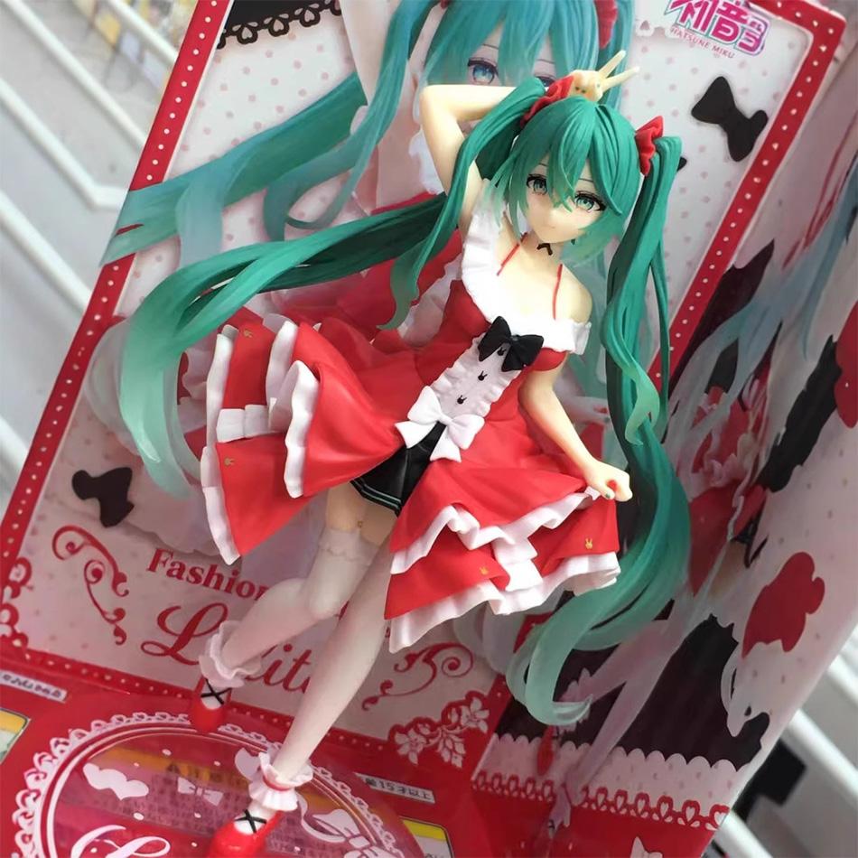 Hatsune Miku Anime Figure - Cute PVC Action Figurine Kawaii Standing Position Cartoon Model Doll for Kids Birthday Gift