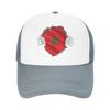 Morocco Flag Moroccan Mesh Baseball Cap Unisex Women Casual Sun Hats  Hat Breathable Summer Trucker Hat