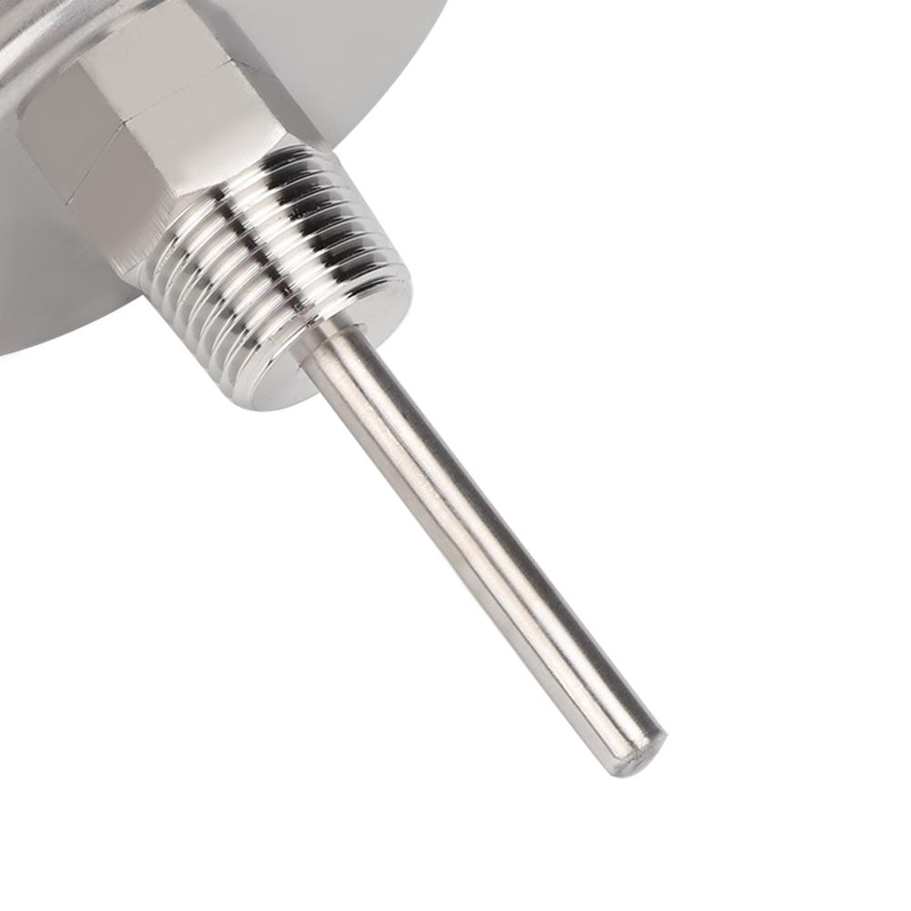 1/2" NPT Stainless Steel Pot Thermometer Metal Dial Thermometer for Brewing Beer