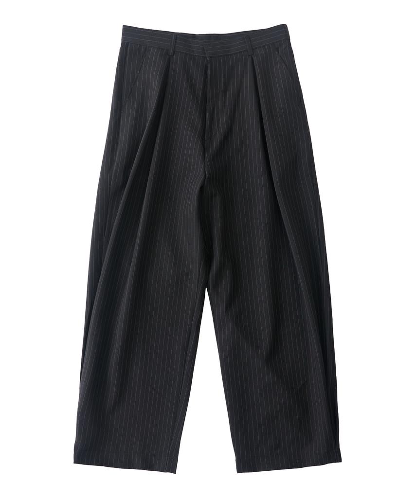 ANALOG MOOD Stp Balloon Pintuck Slacks (Black)