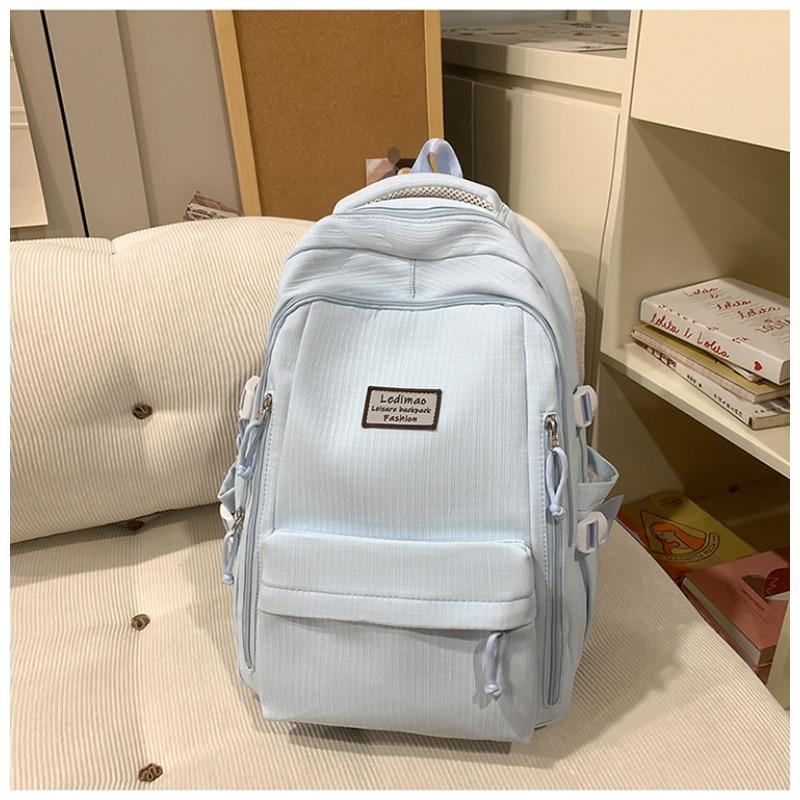School Bag New High Value Fresh Sweet Candy Color Backpack Junior High School Students Lightweight Travel Backpack