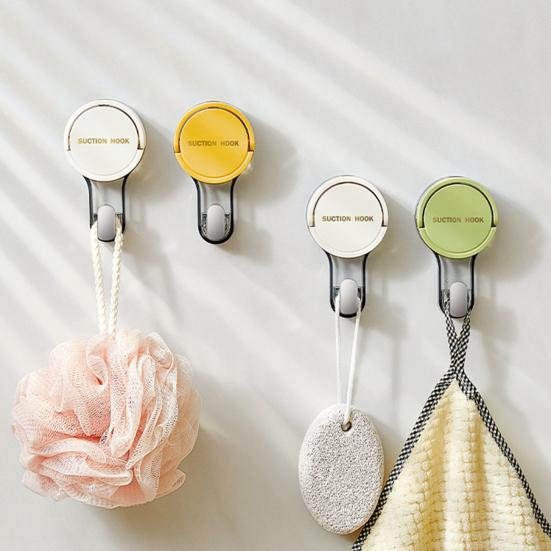 Suction Cup Hook Removable Waterproof Reusable No Drill Heavy Duty Kitchen Bathroom Wall Shower Towel Robe Vacuum Hook