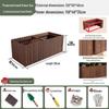 Carbonized Wood Outdoor Planter Box – Antiseptic Rectangular Flower Trough for Home, Courtyard, or Balcony.