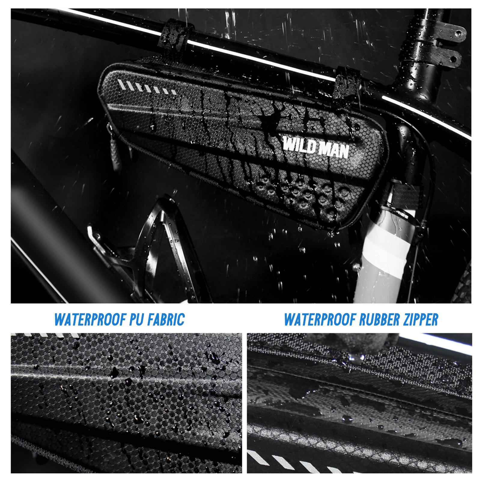 

Сумка на верхнюю трубу велосипеда Водонепроницаемая Жесткий корпус Сумка на раму велосипеда Дорожный Горный велосипед Чехол для хранения Велосипедный подсумок Велосипед чёрный