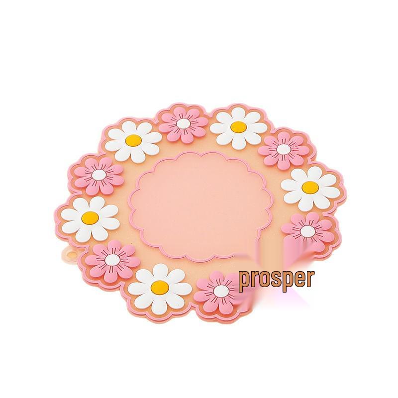 Gänseblümchen Floral Silikon Hitzebeständige Matte - Esstischunterlage, Verbrühschutz Topfuntersetzer, Schüsseluntersetzer, Untersetzer