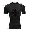 A Samurai Silhouette  Men's Sports T-shirt Training Fitness Compression Workout T-Shirt
