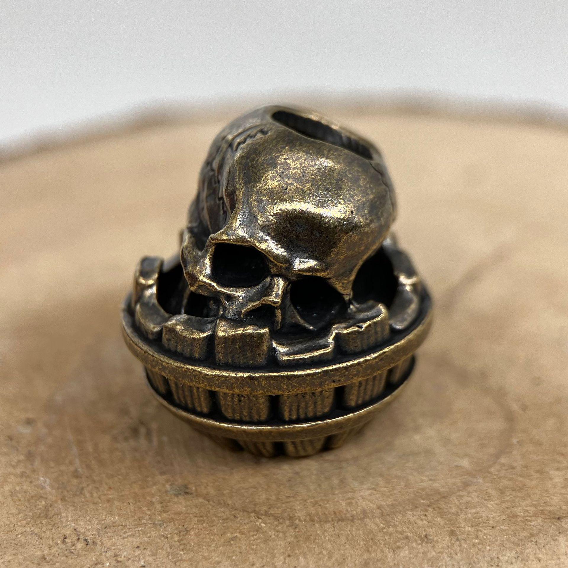 Skeleton Knife EDC Paracord Pendant a211 латунный