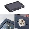 Large Plush Pin Display Case Shadow Box Frame for Wall or Tabletop Portable Medals And Jewelry Organizers