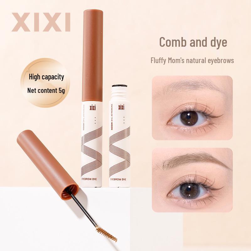 Makeup Xixi Natural Eyebrow Cream: Pure, Wild, 3D, Waterproof, Sweatproof, Long-lasting, Decolorization-resistant.