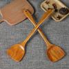 Bamboo and Wood Spatula Lightweight 39cm Non Stick Pots Smokeless Pot Long Handled Wooden Shovel Kitchen Cooking Gadgets Spatula