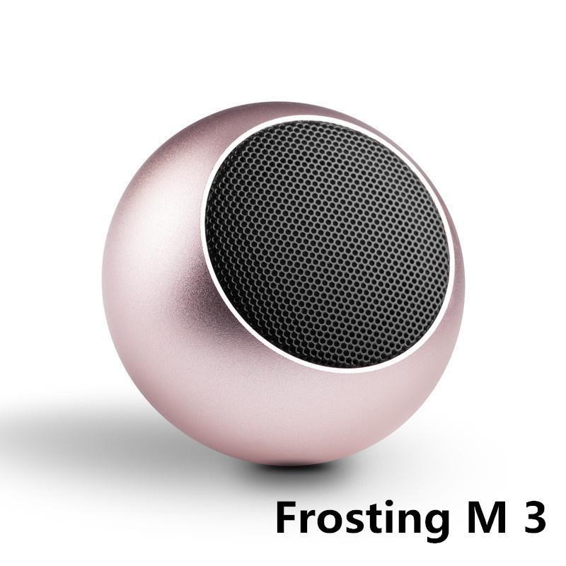 

9DMini Бездротовий Bluetooth-динамік Портативний Cool Metal Маленький сталевий пістолет Стерео-музичний плеєр Бездротовий підсилювач звуку рожевий