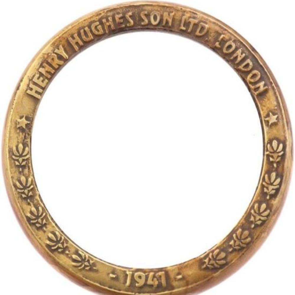 Antique Brass Magnifying Glass - 17.78 Cm with Leather Pouch