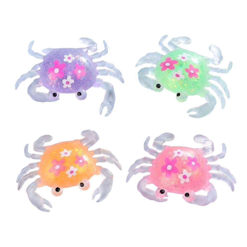 Slow Rebound Crab Shaped Decompression Toy Soft Squeeze Sensory Toy for Stress Relief and Hand Exercise for Kids and Adults