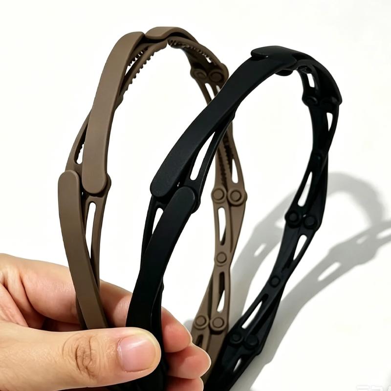 Simplicity Foldable Hairband for Women Solid Non-Slip Hair Wash Girl Headband Hair Accessories