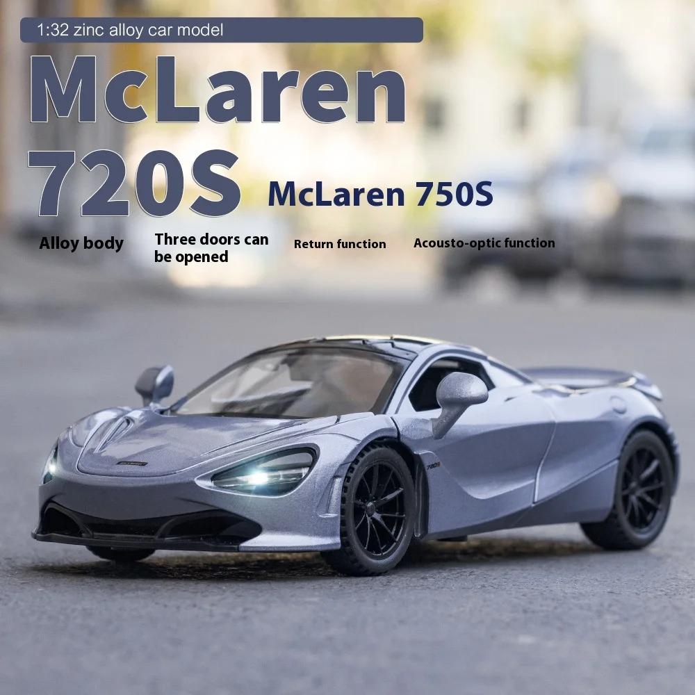 1/32 Scale McLaren 720s Sports Car High Simulation Alloy Metal Diecast Model Car Sound & Light Gifts for Boyfriend Present with Boys