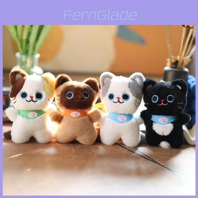 Jucărie de pluș adorabilă și drăguță de pisoi, breloc, animal de pluș moale, pandantiv pentru geantă