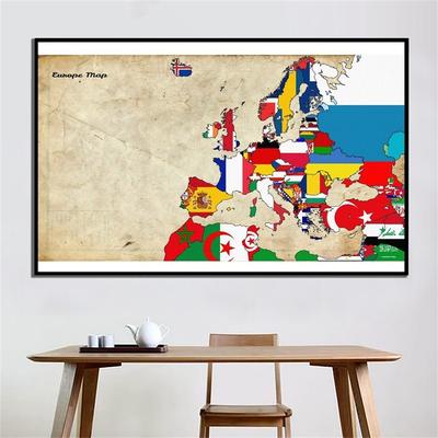 Travel Supplies Vintage The Great War Europe Map Posters Wall Art Picture Paintings Office Home Decor Geographical Tool