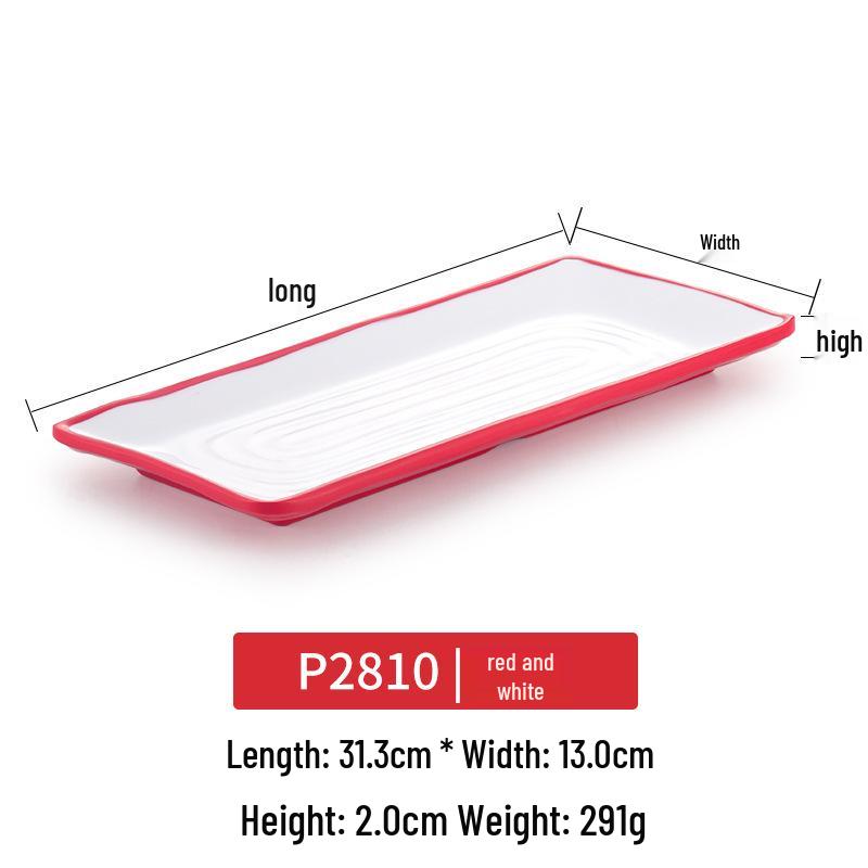 Kaibaiya Melamine Rectangular Sushi & BBQ Tray