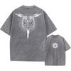 Y2K Vintage Vasket T-skjorter Retro Punk Anime Death Note Trykk 100% Bomull T-skjorter Harajuku Kvinner Menn Sommer Topp T-skjorte