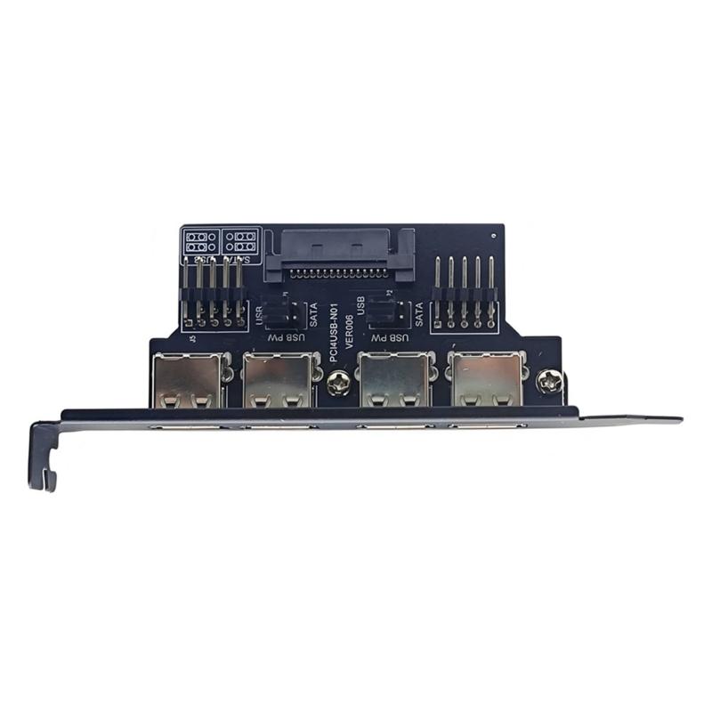 Universals USB2.0 Motherboards Expansion Bracket For PC Case Featuring Anti Interferences Metal Housing