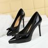 Sharp Pointed Thin Heel Bow Women's Single Shoes, Waterproof Platform, Super High Heels, Sexy Single Shoes
