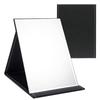 OWLKELA Tabletop Compact Folding Hand Small Stand Leather Shatter Black Mirror Mirror, Mirror, Mirror, Mirror, Cover, Resistant, Stylish, 1612cm,