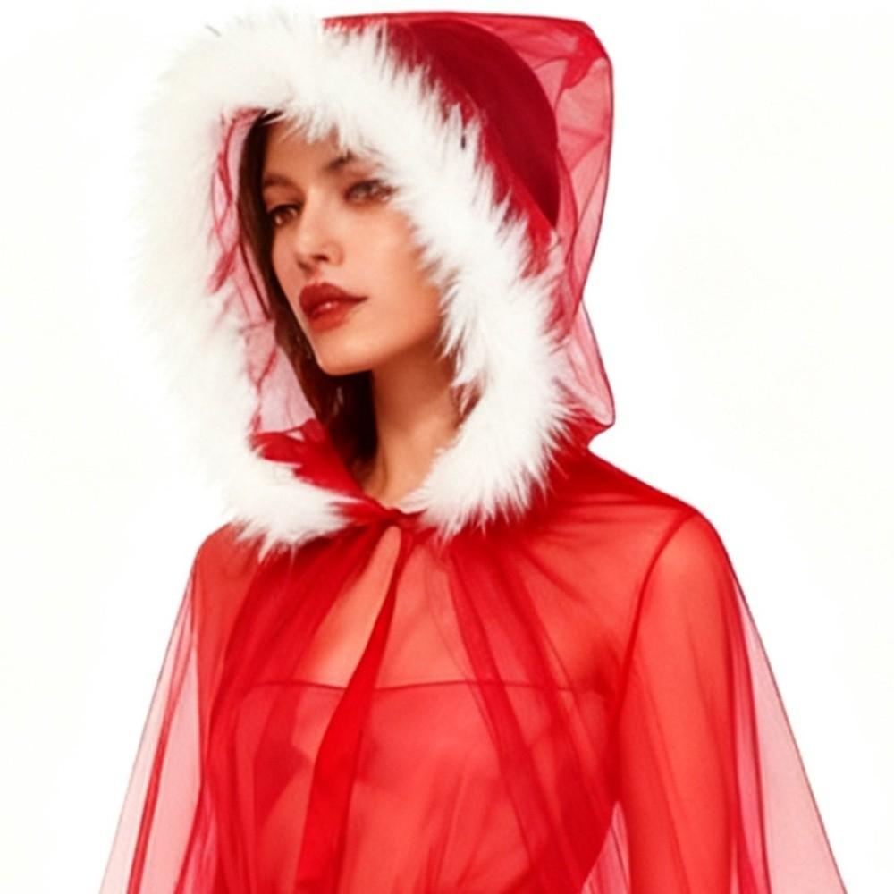 Märchen Hexe Zauberer Kapuzenmantel 150cm/59in Cosplay Kostüm Umhang Rotkäppchen Weihnachten