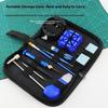 Watch Repair Tool Kit 11 Piece With Case Opener Screwdriver Spring Bar Remover For Watch Band Adjustment Battery Replacement