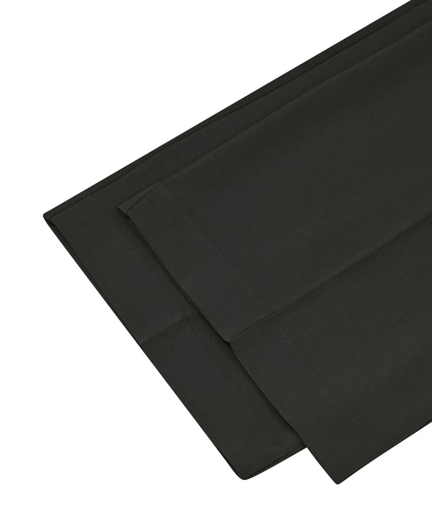 VIVABROWN 85-Viva013 [Neutral] Fluid Double-Pleat Wide Pants Black