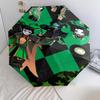 Green Jester Collage Automatic Umbrella - Suitable Travel Outdoor Portable Umbrella Birthday Gift Daily Essentials