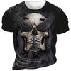 Men's Horror Skull T Shirt 3d Print Skull T Shirts for Men Death Short Sleeve Oversized Tops Tee Shirt Men Clothing 6xl Camiseta