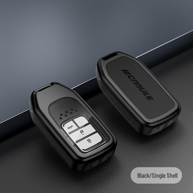 Honda Key Cover: Metal & Leather Case for 10th Gen Accord, CRV, Avancier, Odyssey, Civic
