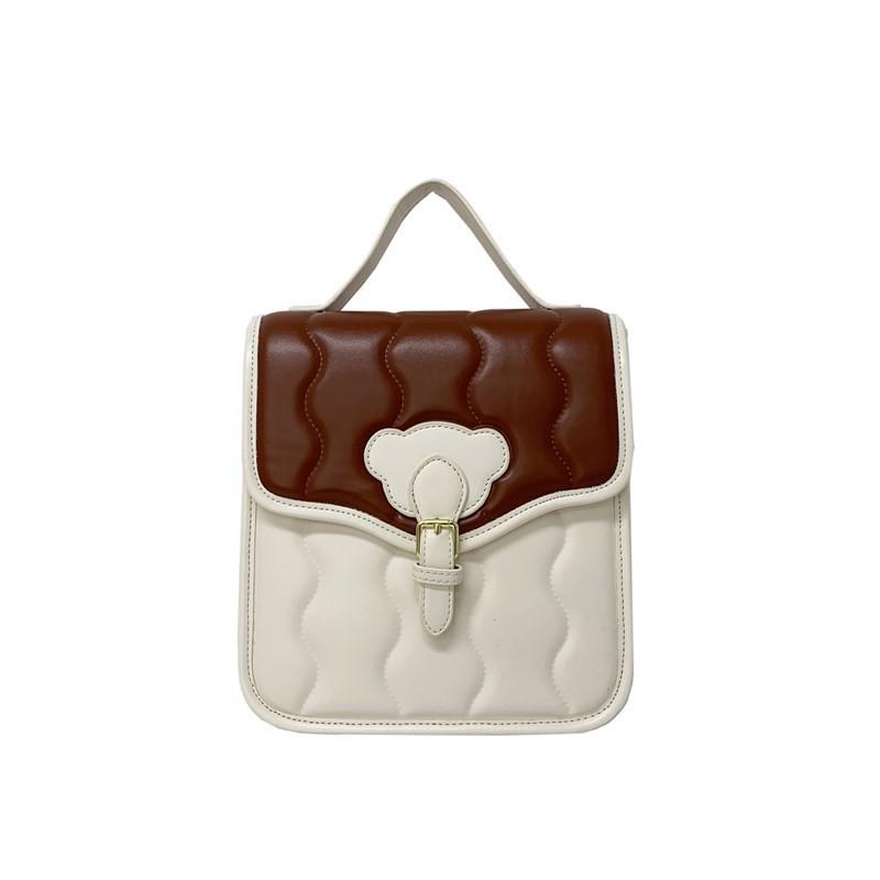 Stylish Youthful And Pu Material Wave Pattern Backpack Ideal For Boys And Girls