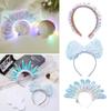 Fashion Glowing Crown Light Up Headband with Color Change LED Hairband Party Cosplay Hair Accessories