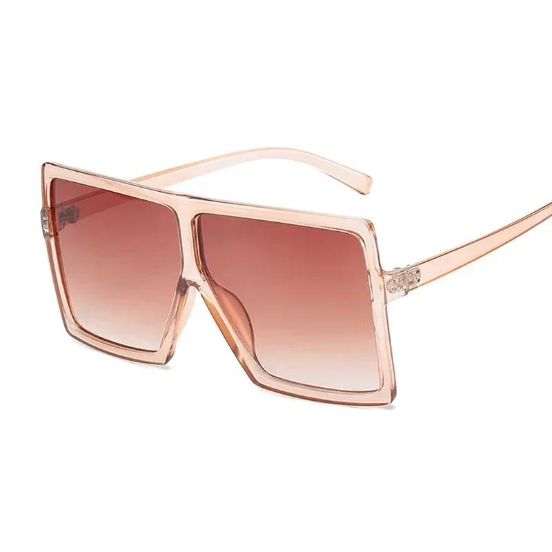 Klassische quadratische lässige Mode-Sonnenbrille Damen Herren Vintage stilvoll ovalförmig minimalistisch weiblich männlich