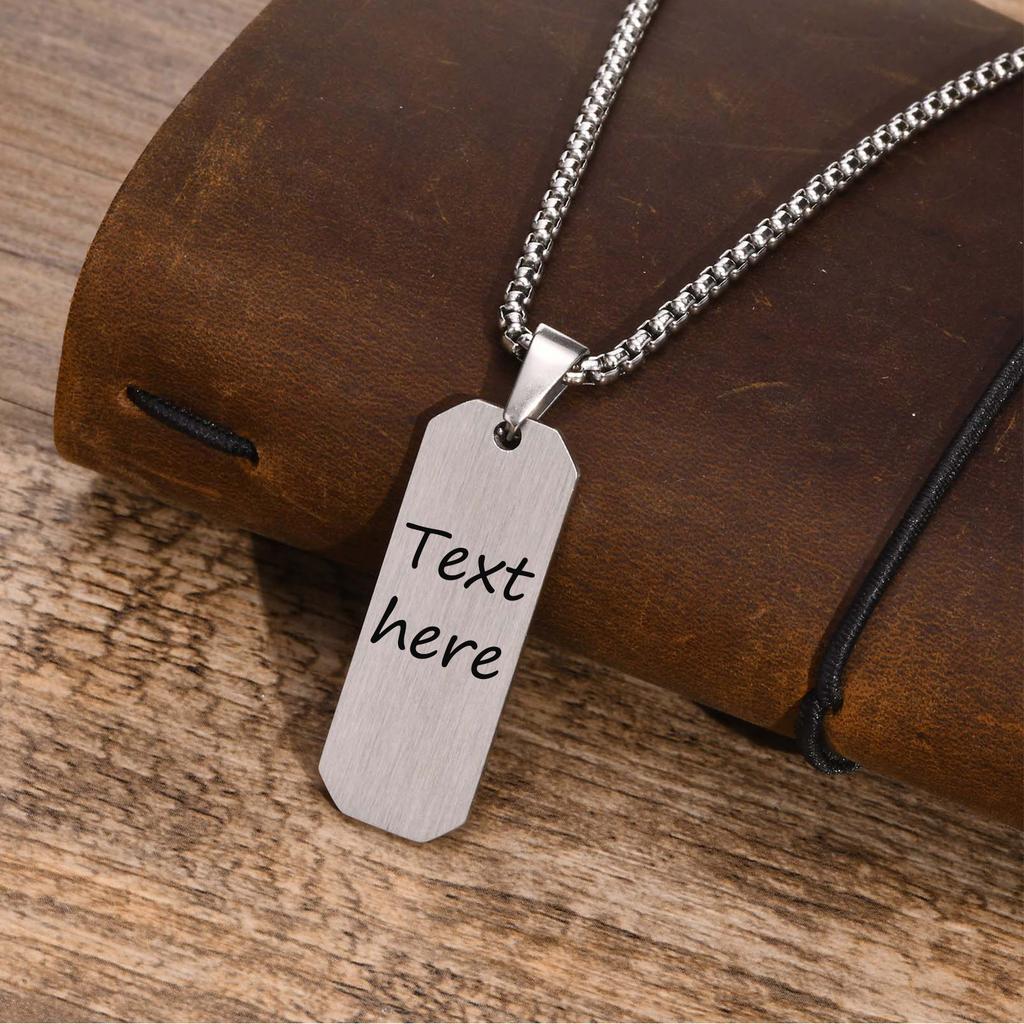 Free Personalized Custom 12 Zodiac Constellation Horoscope Sign Bar Necklaces for Men,Waterproof Stainless Steel Pendant Collar