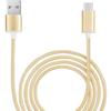 Type C Cable for Samsung Galaxy A52 5G Braided Nylon 1.3 Meter Fast Charge-Sync-Data Transfer - GOLD