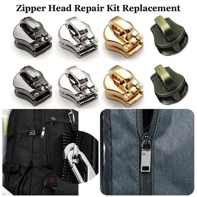 Copper Tooth Zippers Universal Instant Fix Zipper Pull Head Repair Kit Replacement Zip Slider Teeth