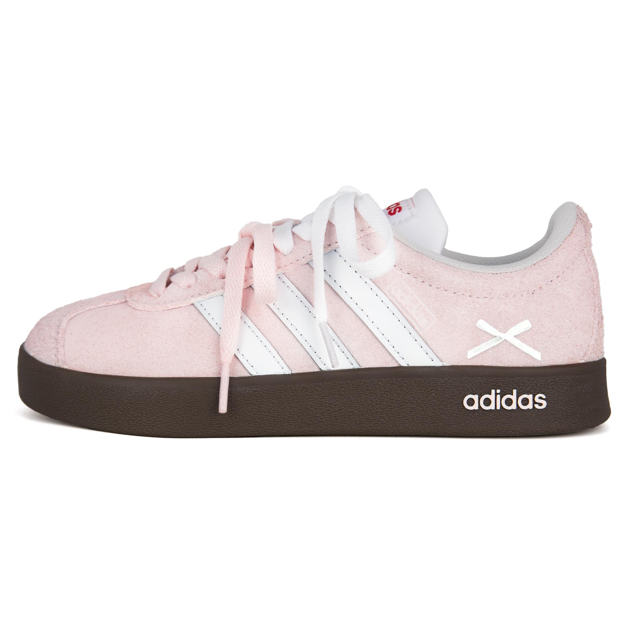 

Adidas VL COURT 2.0 Cherry Blossom Girlish Abrasion Resistant Abrasion Resistant Low top Skateboard Shoes Unisex JS3003(Team1664-) 39⅓