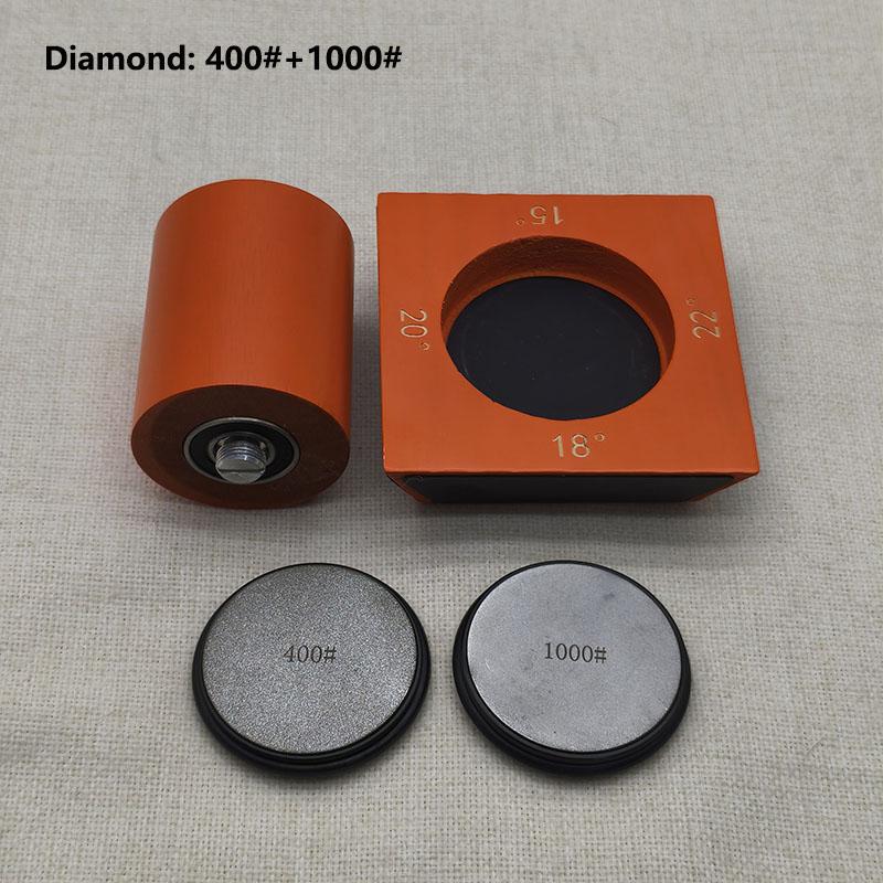 

Угловая точилка Четыре угла 15/18/20/22° Точилка с фиксированным углом Роликовая точилка Набор агатовых точильных камней Алмазный точильный камень As Photos