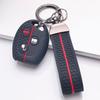 Silikonowe etui na kluczyk z 3 przyciskami i brelokiem do Ford Focus Fiesta Mondeo Fusion Escape, Pasuje do Ford Focus Fiesta Mondeo Escape, Akcesorium ochronne
