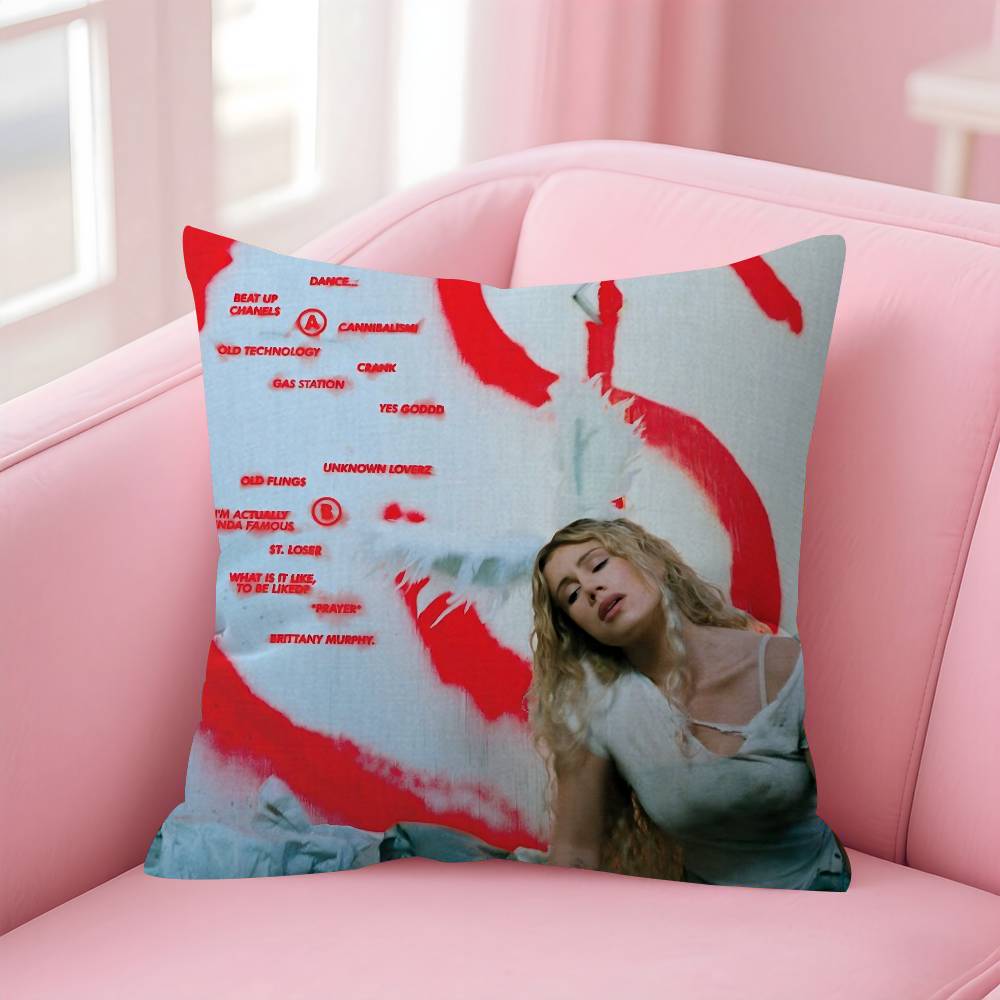Singer SSlayyyter Worst Girl in America Pillow Cover for Bedroom Room and Living Room Sofa Decorative Cushion Cover