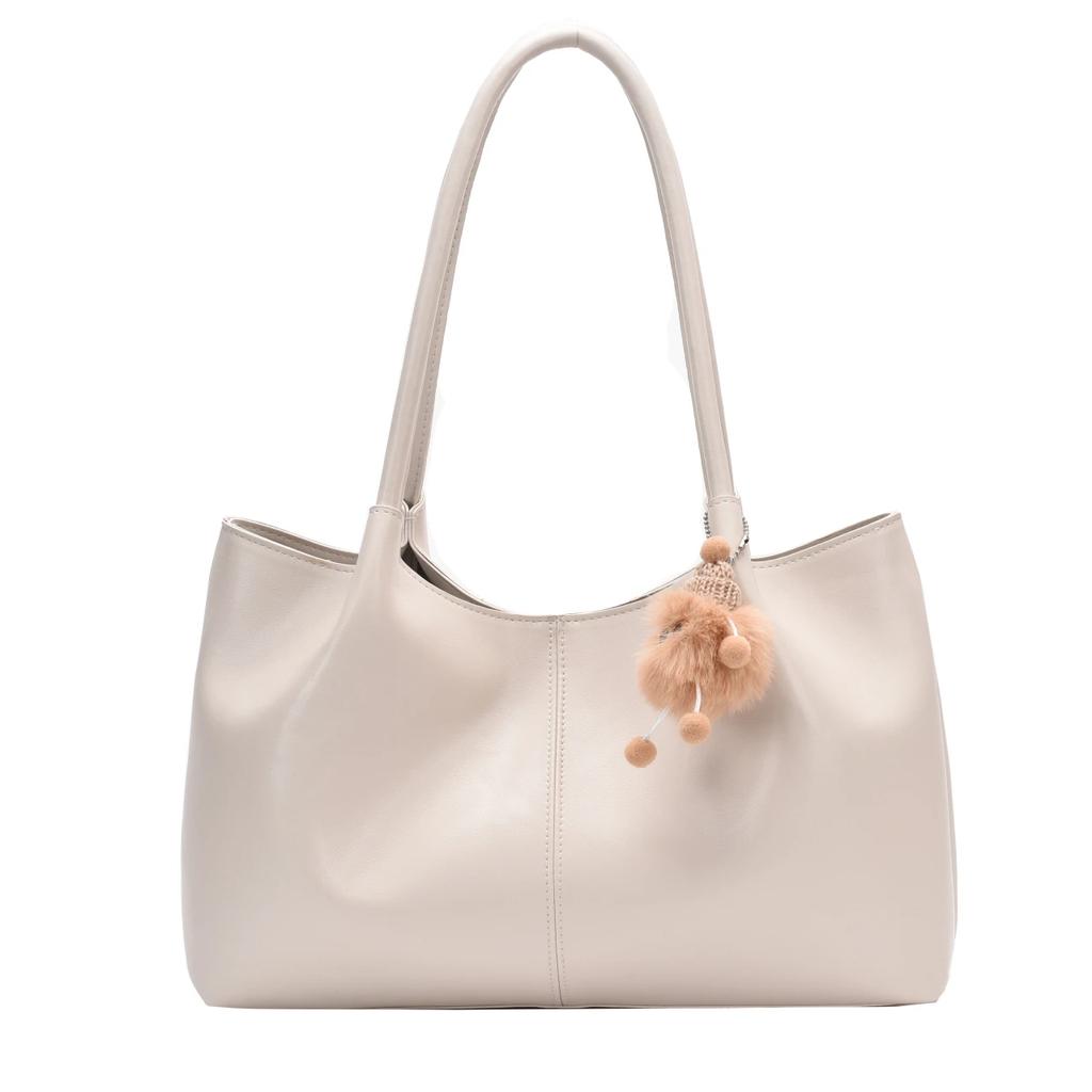 Leather PU Shoulder Bag for Women Versatile for Car Stitching Casual and Business High-end Modern Design New Solid Color