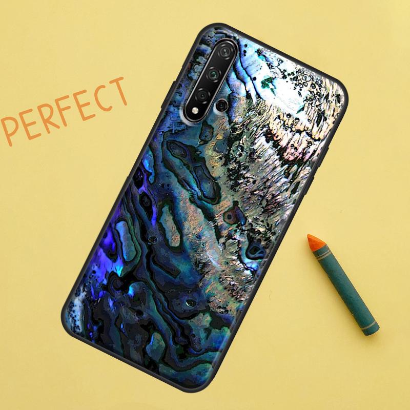 Abalone Shell For Huawei Nova Y91 Y70 Y72 Y73 Y60 Y90 Y61 8i 7i 11i 12i 12s 9 10 SE P20 P30 P40 Lite Case