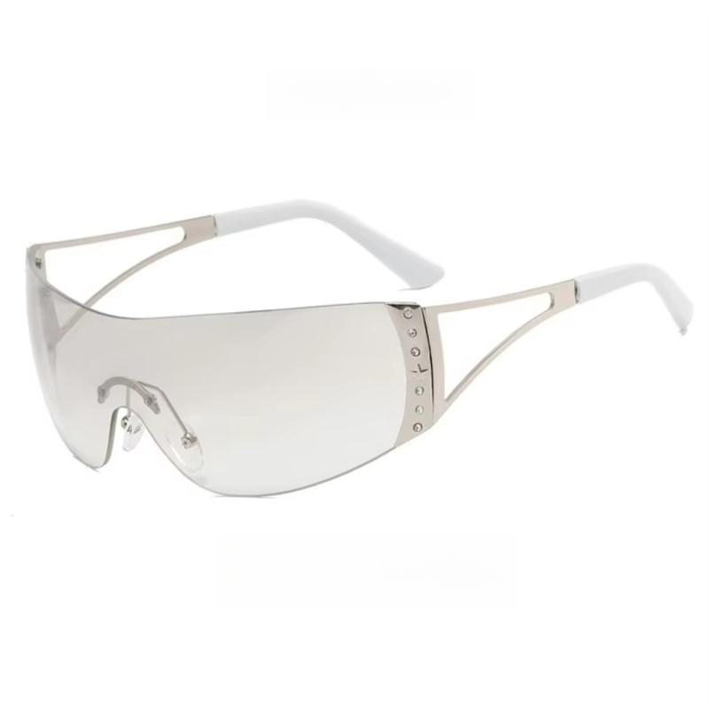 Cyberpunk Y2K Fashion Women s Sunglasses Frameless All-in-One Street Trend Party Accessories