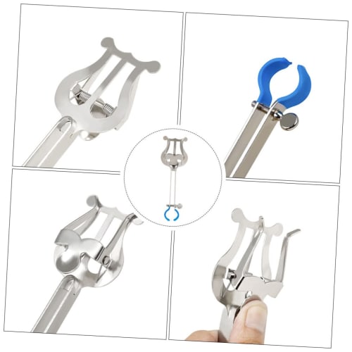 VICASKY 1 Sheet Trumpet Sheet Music Holder, Sheet Music Clip, Trumpet Music Stand, Musical Instrument, Horn, Score Reading Clip, Note Clip, Iron, Silv