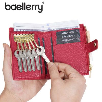 Women Short Wallets Fashion Design Key Chain Purse Artificial Leather Coin Purses Card Holder